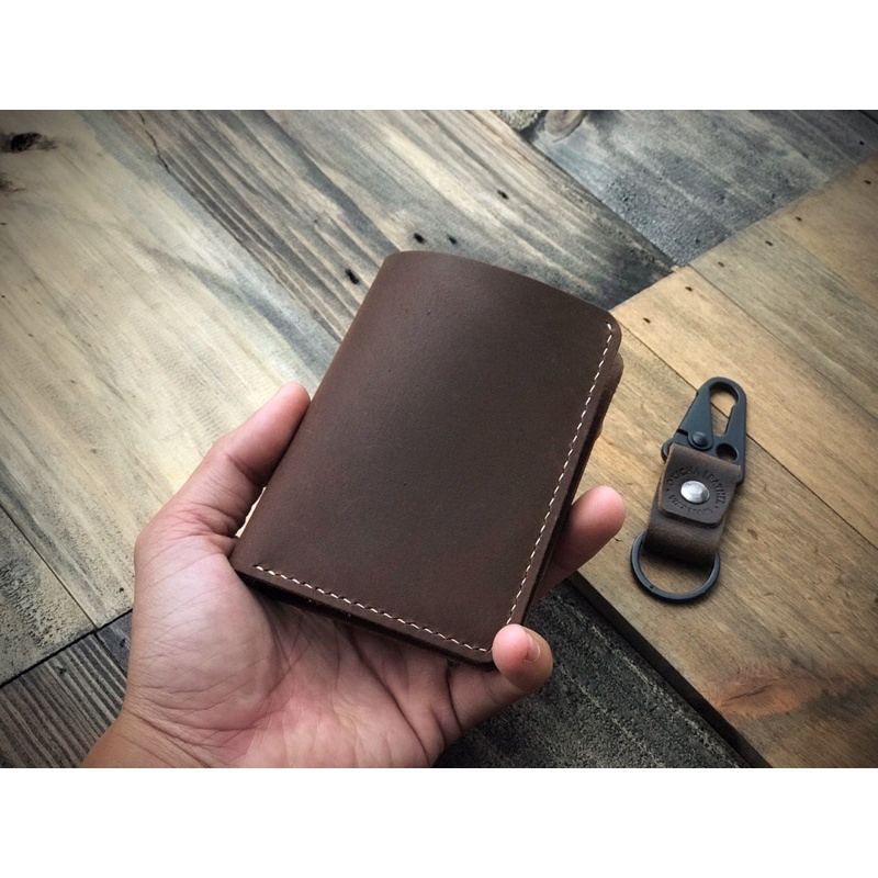 Combo Ví Aries + Móc Khoá Da Sáp Chất Da Mềm Mại, Siêu Bền 🔴 OKICHA SHOP