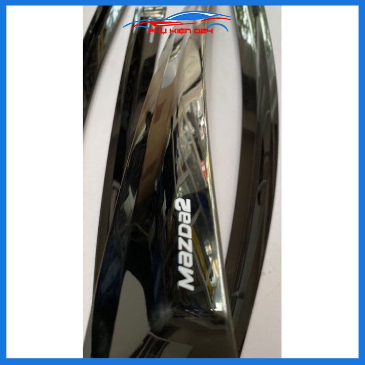Vè che mưa cho xe ô tô Mazda 2 2015-2016-2017-2018-2019-2020-2021-2022-2023-2024 vè đen bảo vệ trang trí xe