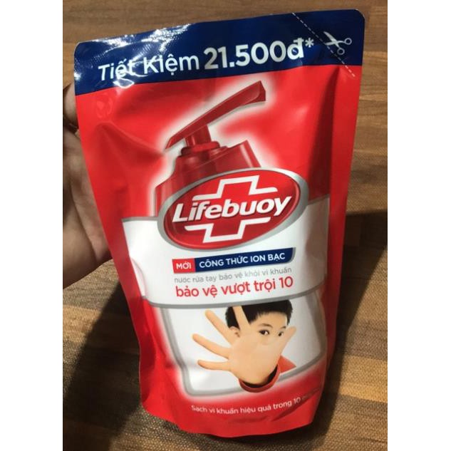 Túi nước rửa tay Lifebuoy bảo vệ vượt trội 450g | BigBuy360 - bigbuy360.vn