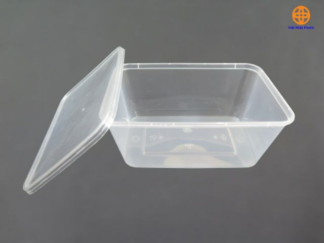 Hộp thực phẩm chữ nhật có thể để trong lò vi sóng Việt Nhật (set 10 hộp)