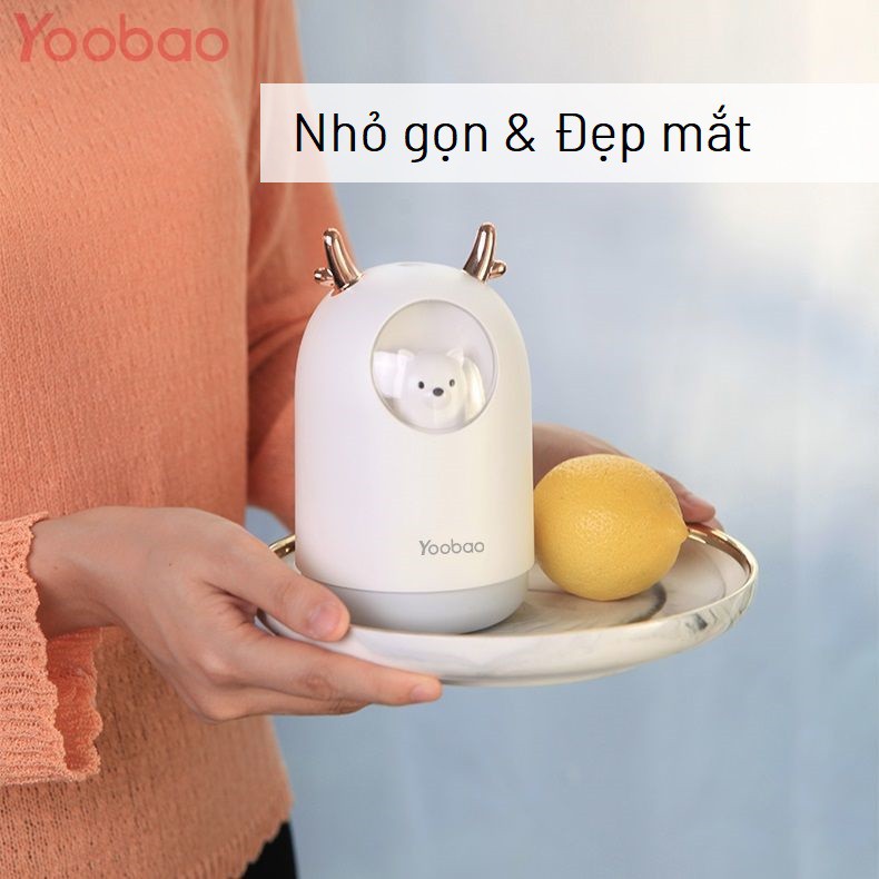 Máy Phun Sương Tạo Ẩm Kiêm Đèn Ngủ YOOBAO M106 Thiết Kế Hình Thú Siêu Dễ Thương