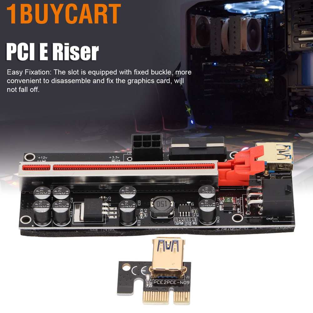 Thẻ chuyển đổi PCIE 1X sang 16X dễ vận hàng 4 tụ FP hiệu suất cao