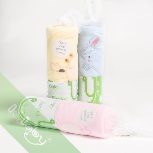 CHĂN Ủ COTTON 2 LỚP MÀU HỒNG LULLABY