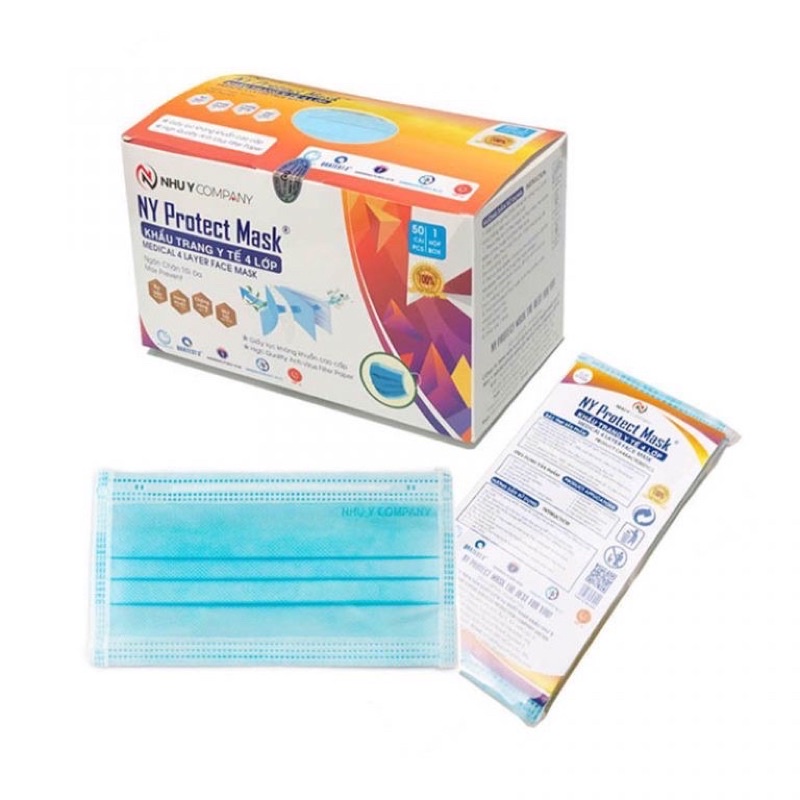 KHẨU TRANG Y TẾ NHƯ Ý 4 LỚP KHÁNG KHUẨN