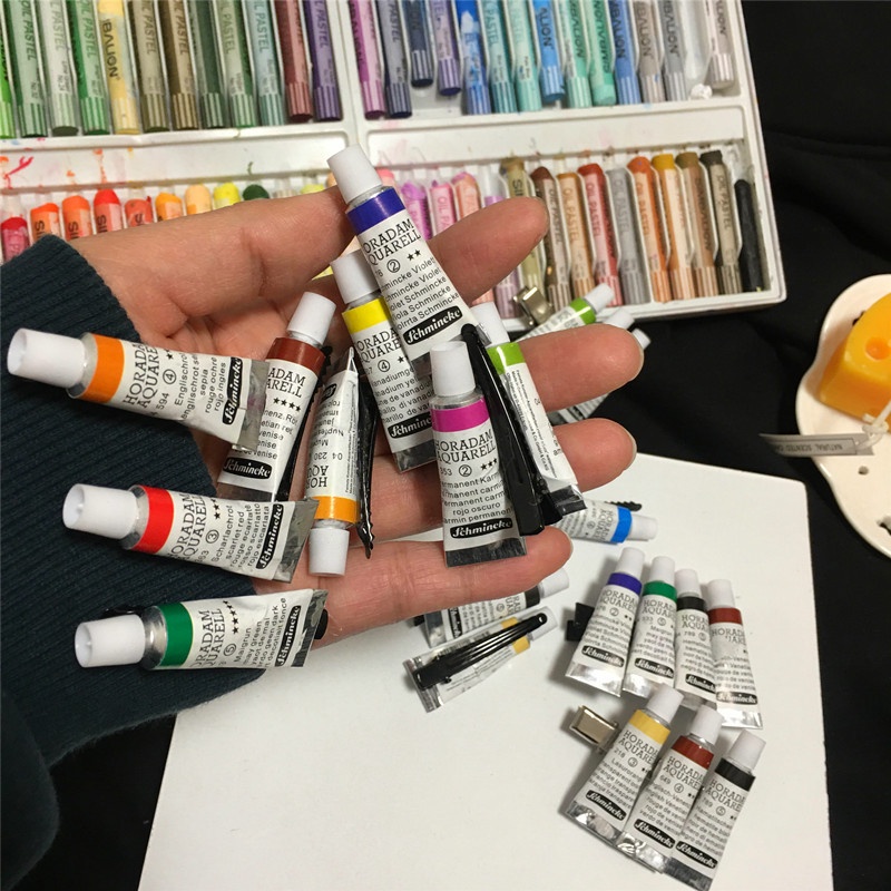 1 Kẹp Tóc Mỏ Vịt Họa Tiết Hình Học Màu Nước Handmade Phong Cách Hàn Quốc Sáng Tạo Dành Cho Bạn Nữ