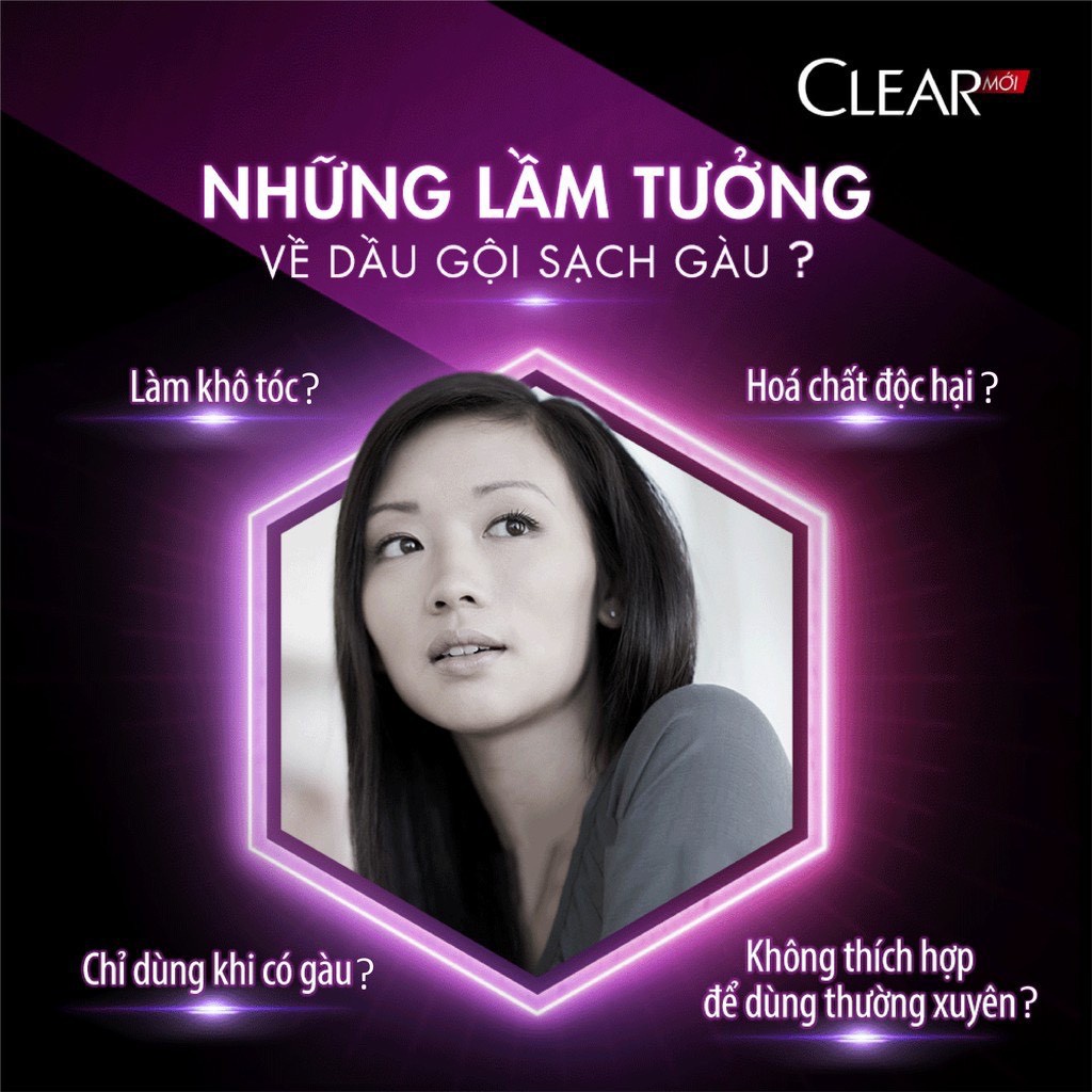 Dầu Gội Clear Bạc Hà Mát Lạnh Sạch Gàu 630g - hàng Việt Nam