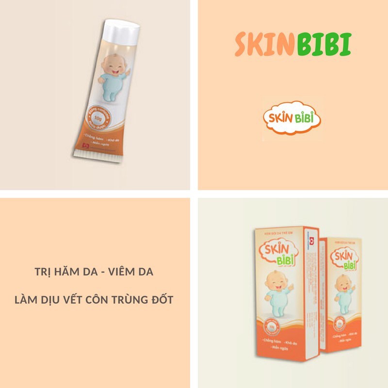 Skin Bibi - Kem bôi da trẻ em chống hăm khô da mẩn ngứa (Tube lớn 20g)