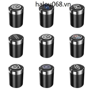 ღツ Gạt Tàn Thuốc Lá Kim Loại Sáng Tạo Có Đèn Dùng Trong Xe Hơi