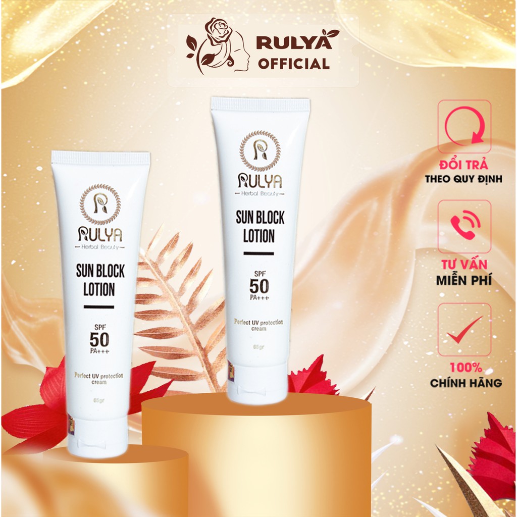 Kem chống nắng RULYA Sun Block Lotion bảo vệ da ngăn ngừa lão hóa - RULYA STORE | BigBuy360 - bigbuy360.vn