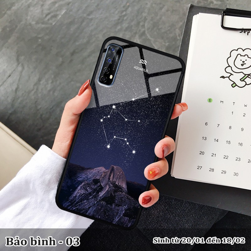 Ốp lưng kính Realme 7 -cung hoàng đạo