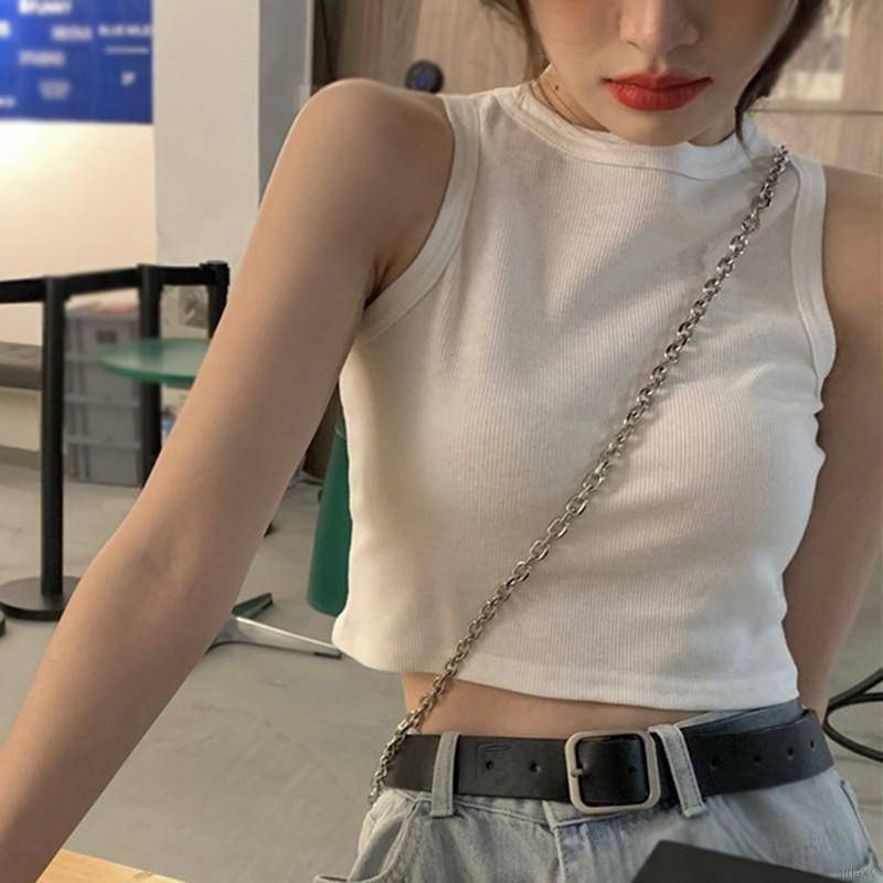 Áo không tay màu sắc đơn giản phong cách hàn quốc cho nữ