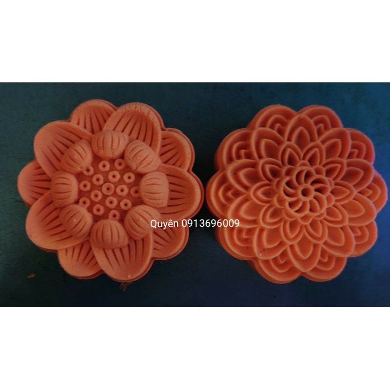 Khuôn trung thu lò xo 2020 Tháp sen 150g 2 mặt 1 nhấn