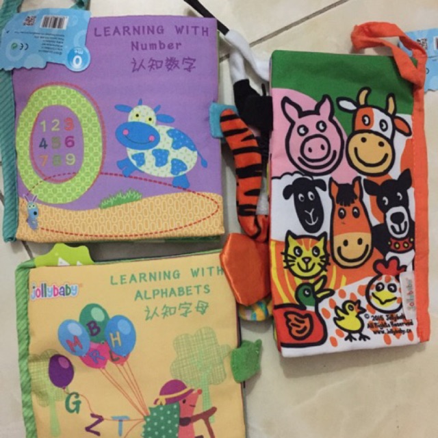 Combo 3 Quyển sách vải cho bé