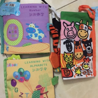 Combo 3 Quyển sách vải cho bé