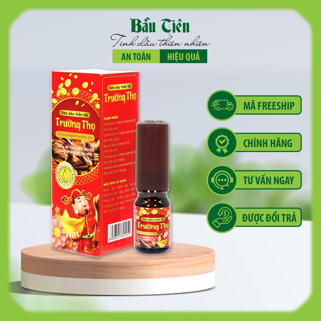 Tinh Dầu Thần Tài Trường Thọ - 5ml Hút tài lộc may mắn bình an