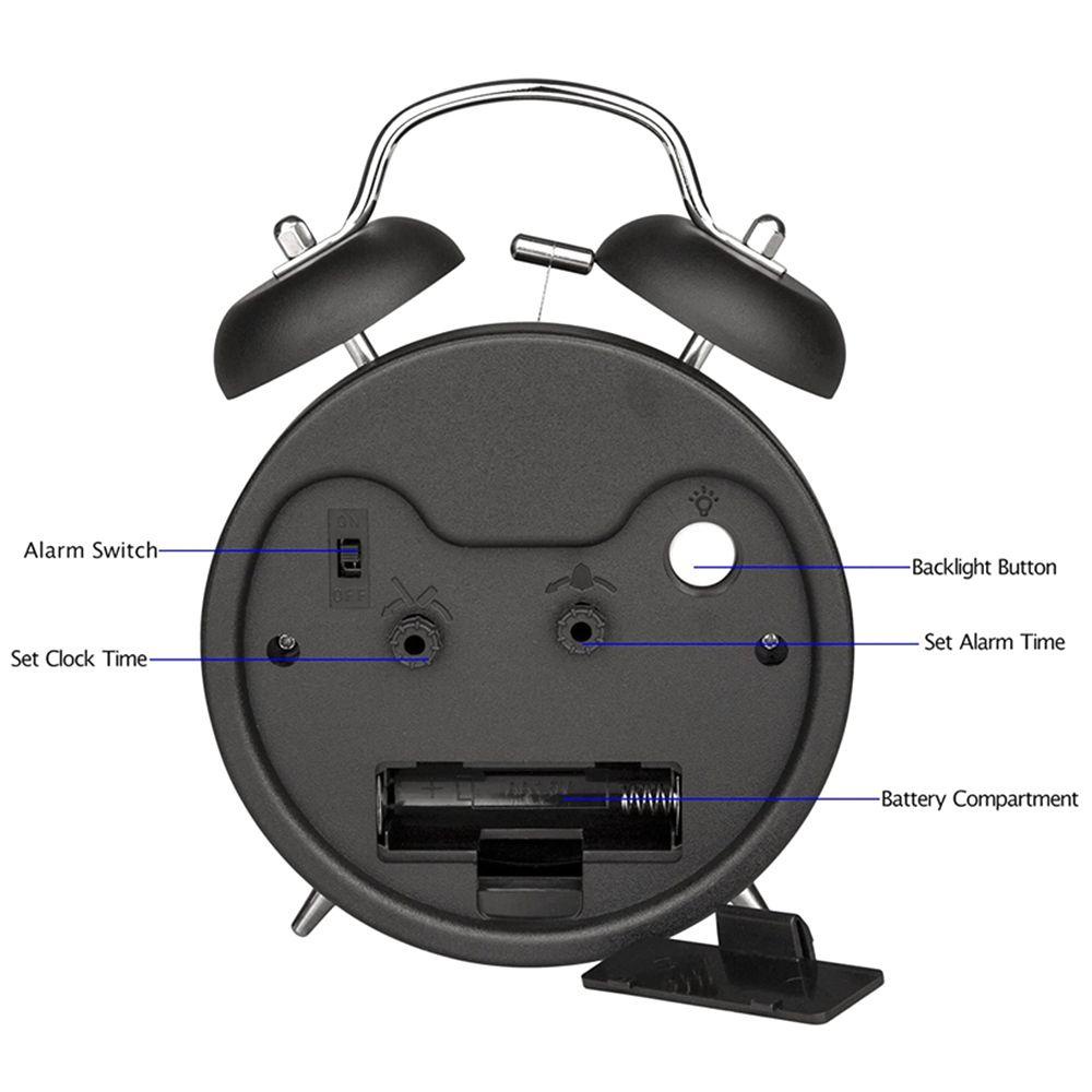 Đồng Hồ Báo Thức LONTIME Hoạt Động Bằng Pin Chất Lượng Cao|Trang Trí Nhà