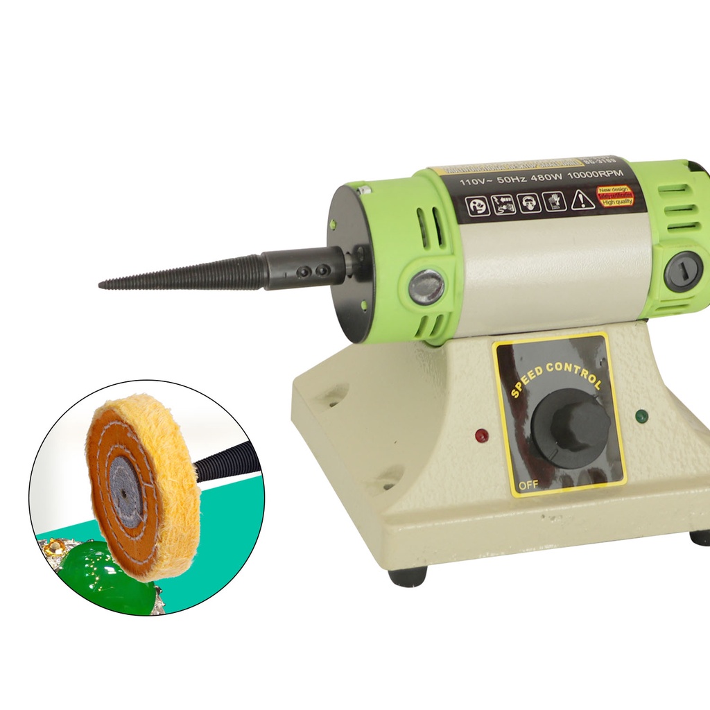 Máy Mài Đánh Bóng Để Bàn Đa Năng 110v / 220v 50hz 480w 10000rpm