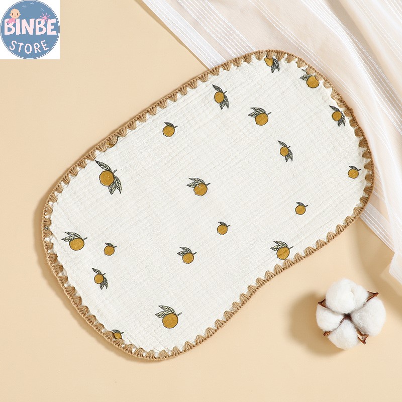 Gối cho bé sơ sinh, gối xô 10 lớp cho bé mềm mại thoáng khí kích thước 45*25cm Binbestore