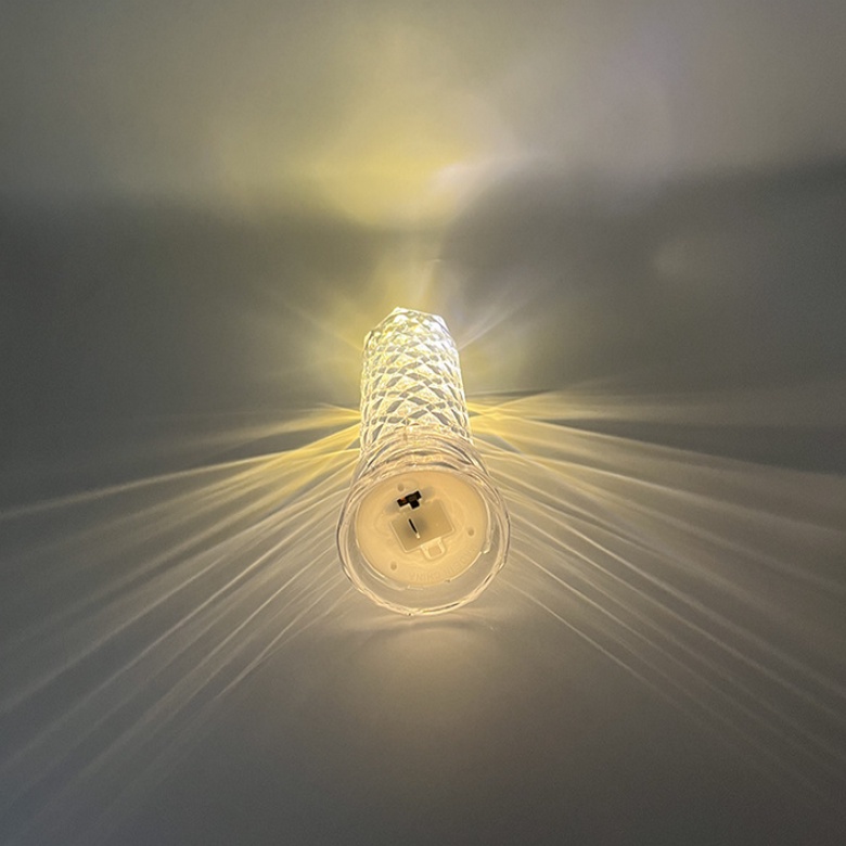 Nến Điện tử  Khúc Xạ Ánh Hoa Hồng có đèn LED để bàn trang trí lung linh