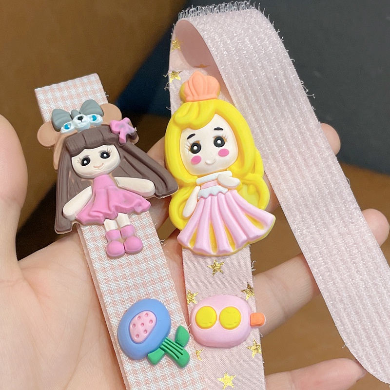 Dây Cột Tóc Họa Tiết Hoa Bướm Dễ Thương Phong Cách Hàn Quốc Cho Bé Gái