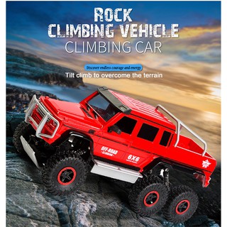 Xe ô tô địa hình điều khiển từ xa Rock Crawler 6 bánh mô hình Mercedes AMG G63 6x6 3 cầu 6wd truyền động chống nước