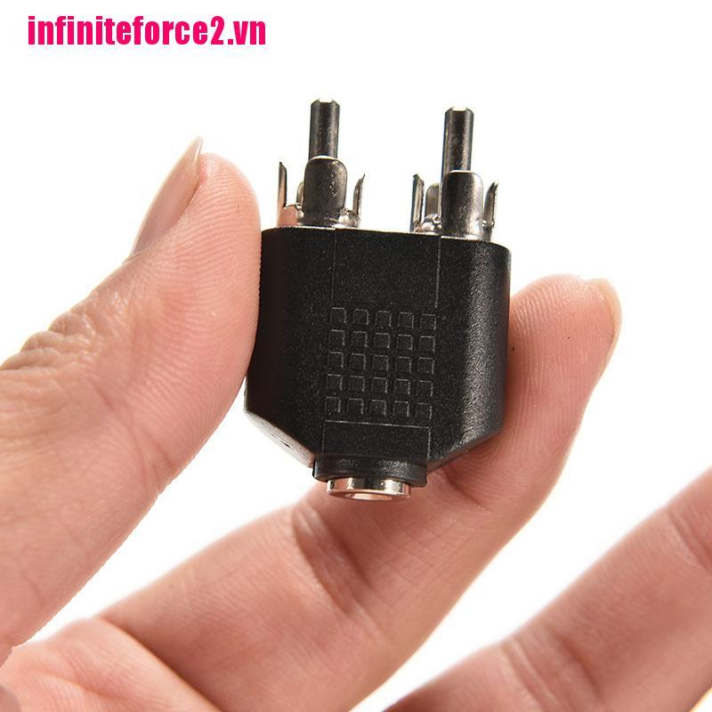 Bộ 2 Cái Rca Mạ Bạc Sang Trọng 3.5mm 2 Rca