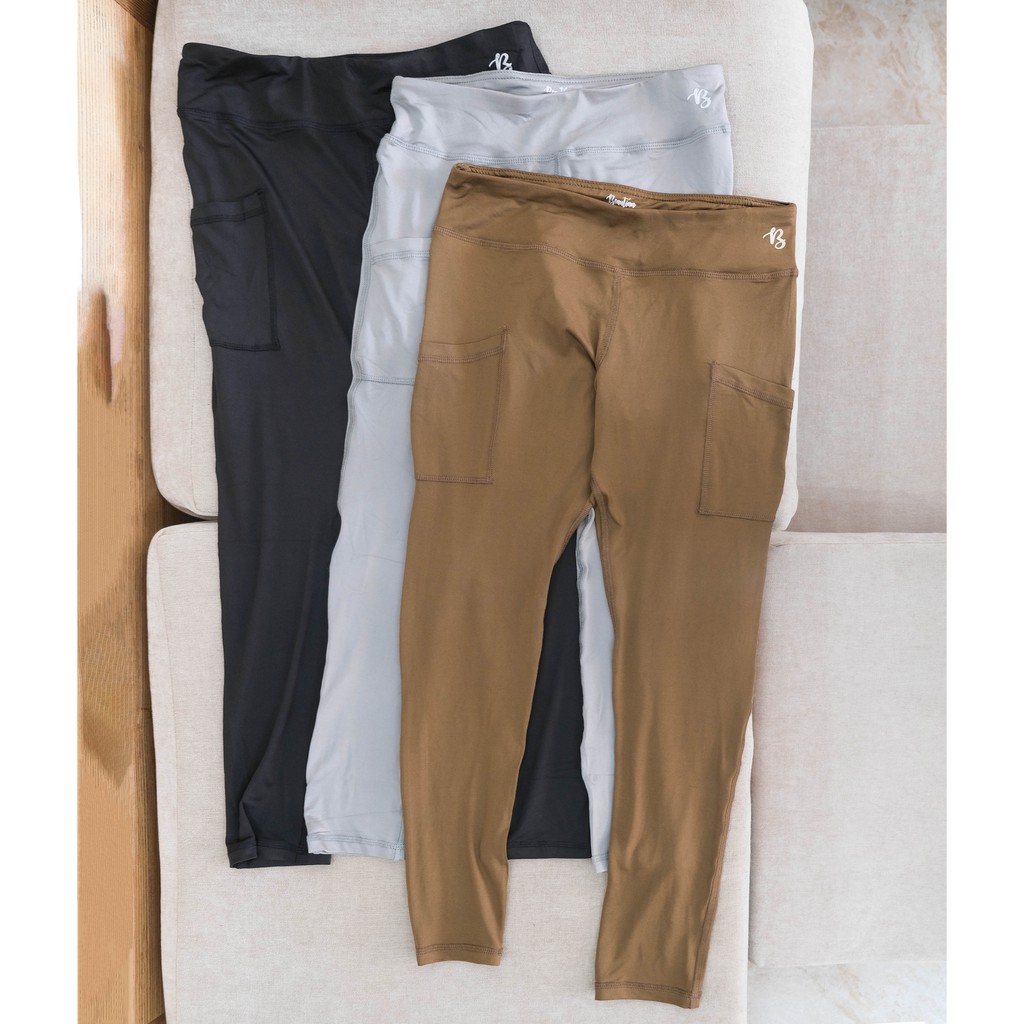 Quần legging cotton Nữ, quần tập dài nữ có túi 2 bên hông dành cho các chị mặc nhà hay đi tập, đạp xe, đi bộ | BigBuy360 - bigbuy360.vn