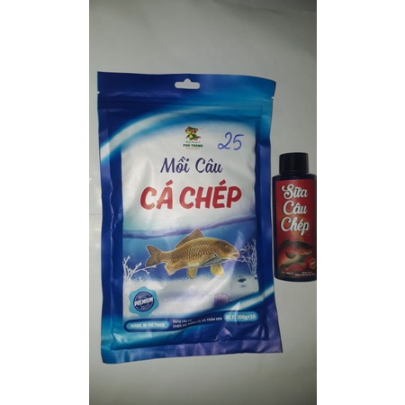 Combo(bài mồi) Gồm Mồi Câu Cá Chép và Sữa Câu Chép,Mồi Câu Cá Phú Thành,Bộ đôi kết hợp hoàn hảo