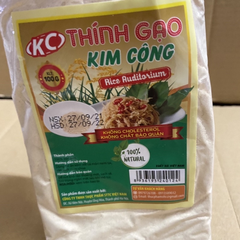 [100g] Túi Bột Thính Gạo hiệu Kim Công