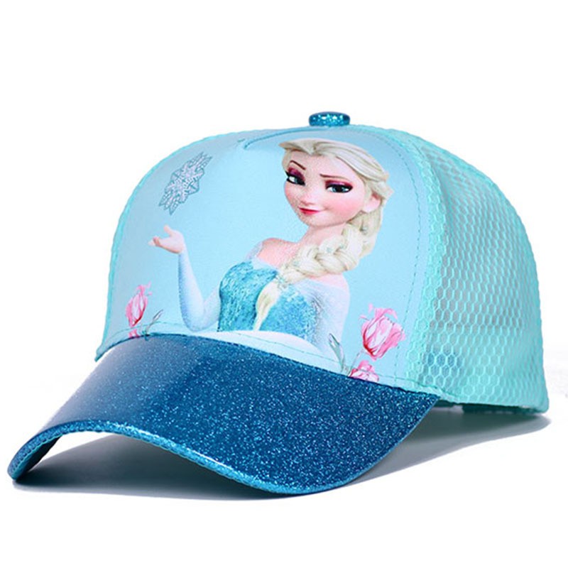 Nón kết cho bé, nón công chúa Elsa lưới bé gái