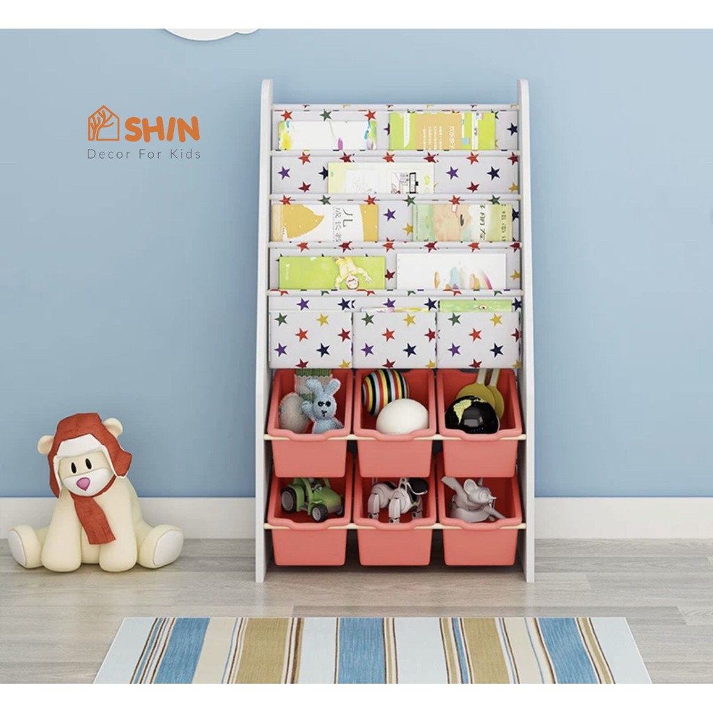 Kệ sách vải giá để sách trẻ em | BigBuy360 - bigbuy360.vn
