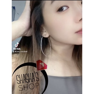 Bông tai khoen to chuẩn cá tính hot girl