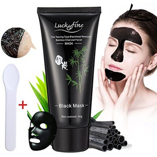 Lusha♒ Mặt Nạ Than Tre Lột Mụn Đầu Đen Làm Sạch Sâu Cho Da