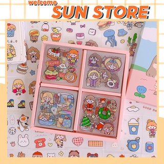 Sticker Miếng Dán Họa Tiết Hoạt Hình Cute Chống Thấm Nước Trang Trí Dán Tập Vở, Bình Nước