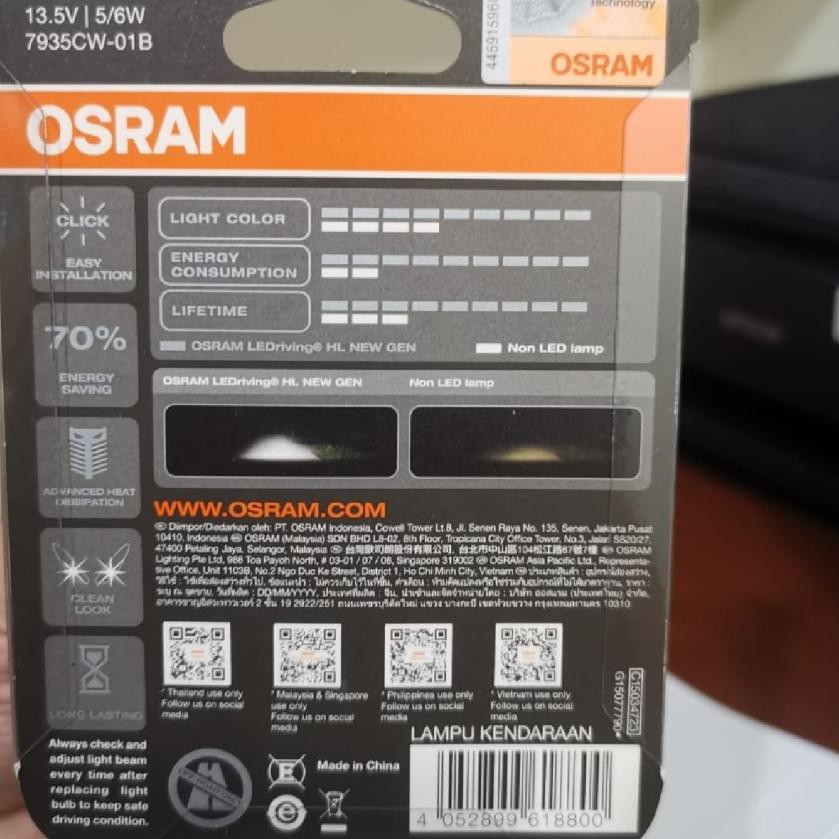 Đèn Pha Led Osram H6 M5 K1 Ac / Dc Pnp - Osram New Gen 2 Chuyên Dụng Cho Xe Mô Tô
