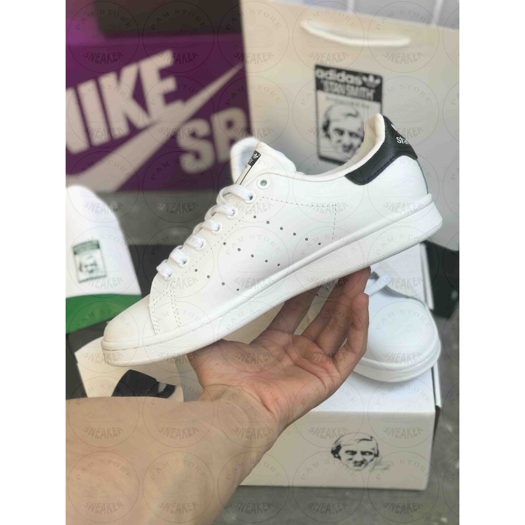 [FULL BOX + ẢNH THẬT] Giày thể thao Stan Smith gót xanh, gót đen