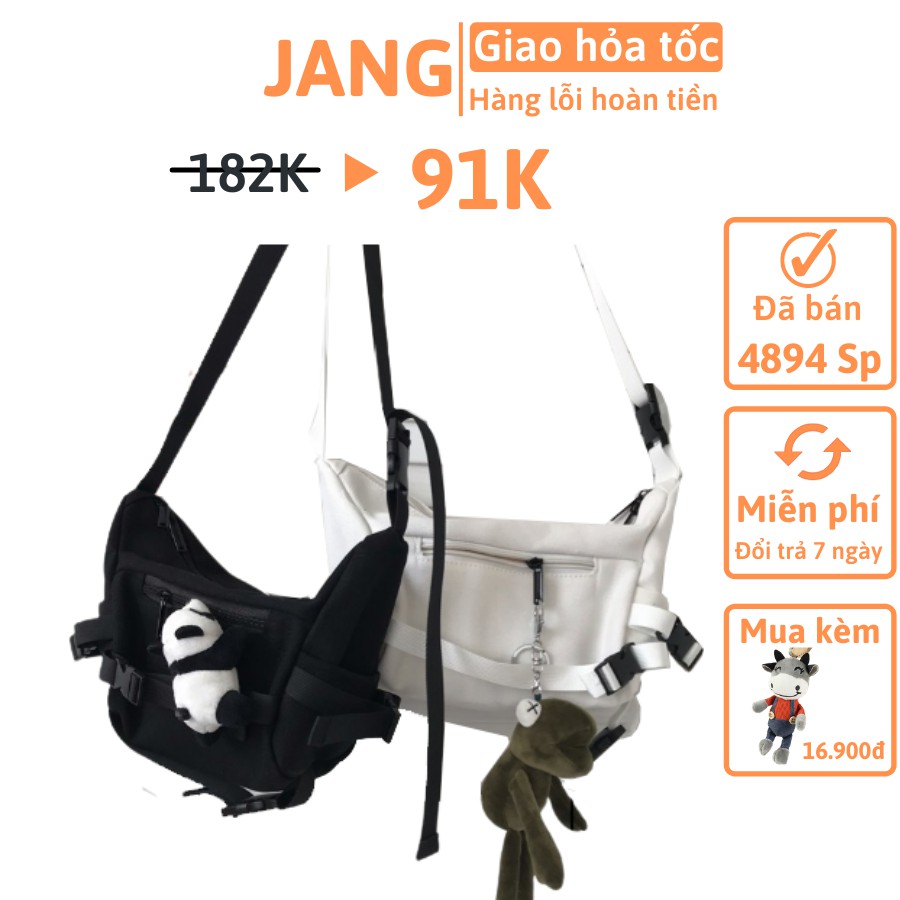 Túi đeo chéo canvas , vải bố ulzzang xinh đẹp