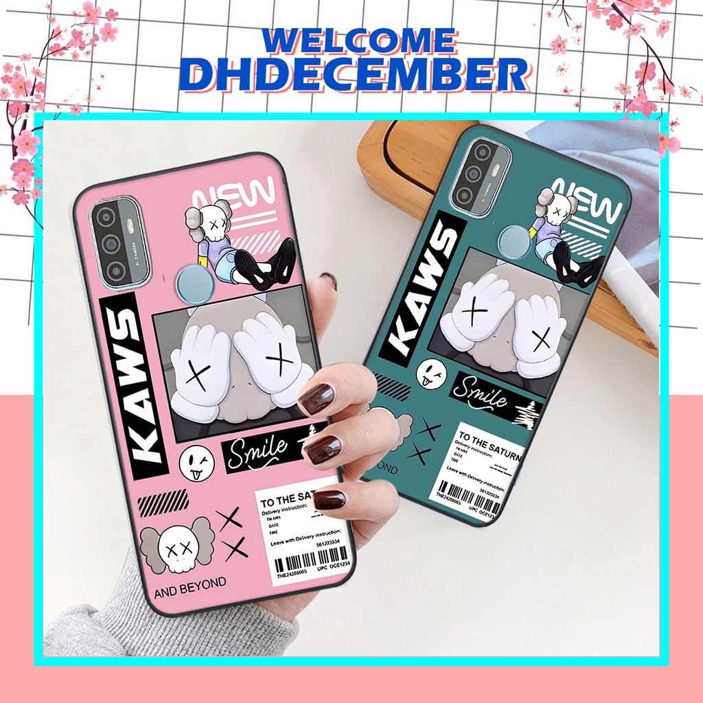 Ốp lưng Oppo A53 in hình gấu K@ws, gấu nâu, dor@emon RẺ- ĐẸP- BỀN