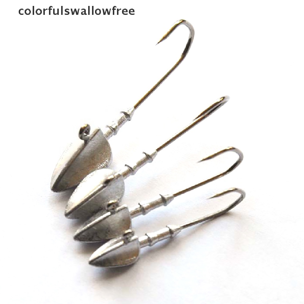Colorfulswallowfree 3.5g 5g 7g 10g 14g 21g Jighead Fishhooks Worm Fishing Lure Hook Soft Lure ABC