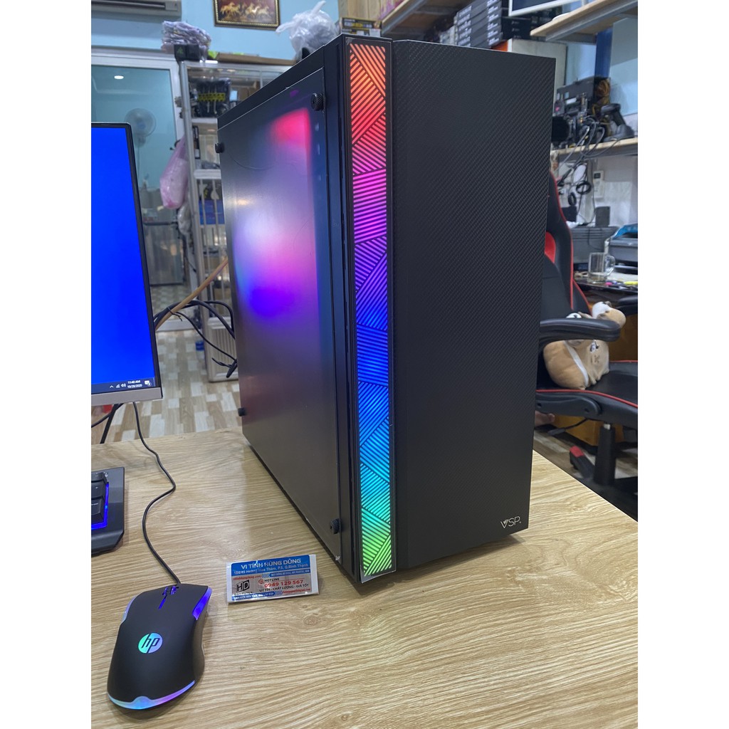 Bộ máy tính bàn chơi game, đồ họa...main b365, i5 9400f, ssd 120g. hdd 1tb, 500w ...pc chơi game, đồ họa