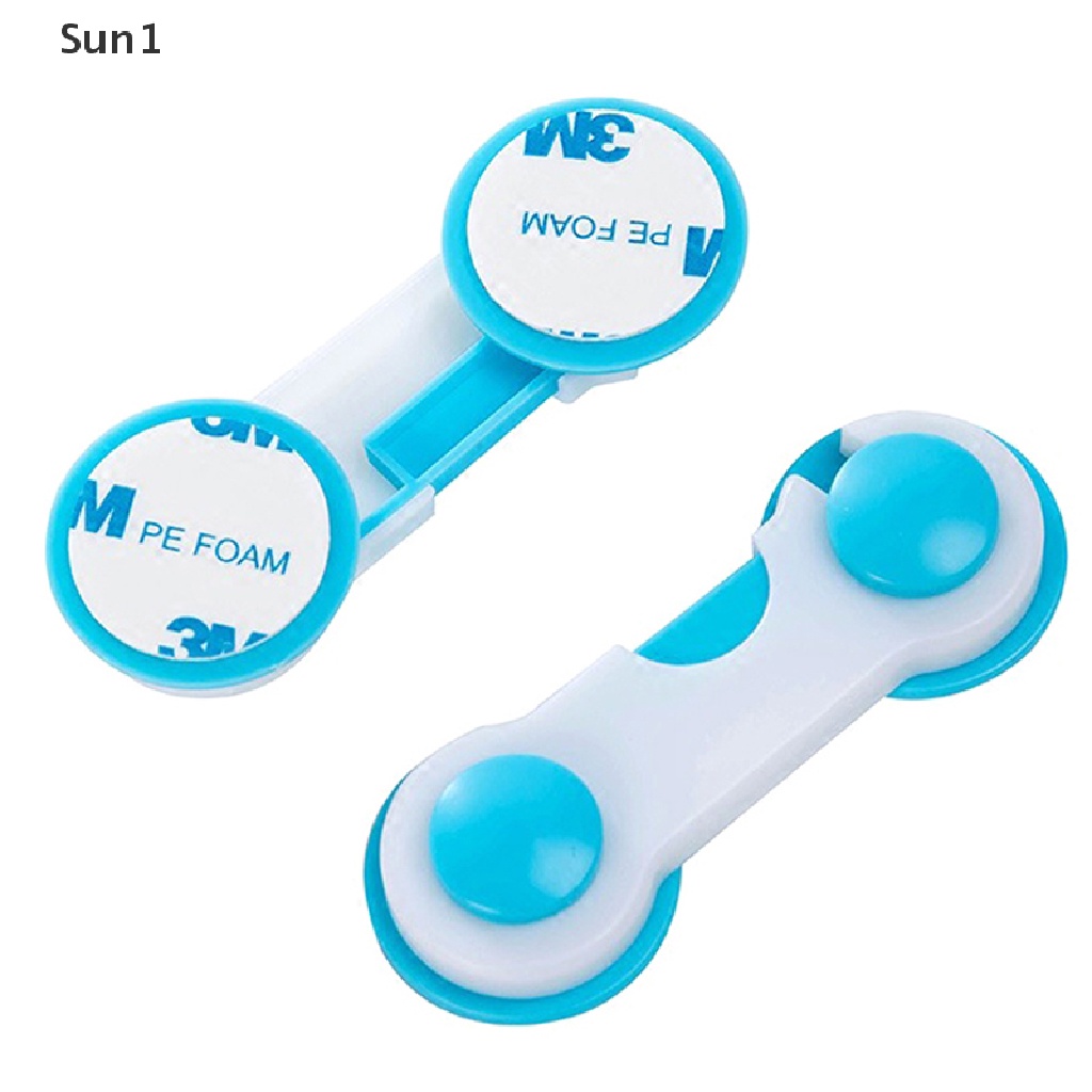 Khóa Cửa Tủ Lạnh / Ngăn Kéo Bằng Nhựa An Toàn Cho Bé Sun1
