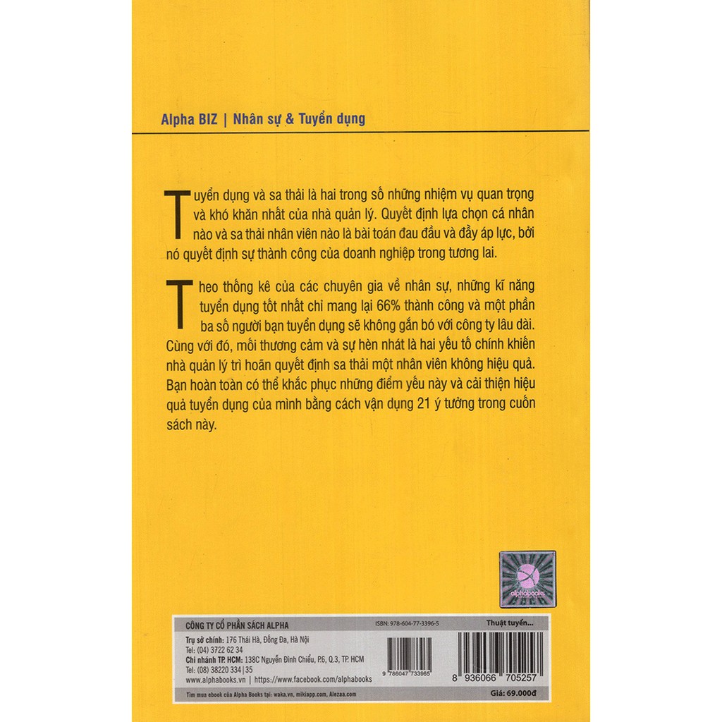 [ Sách ] Thuật Tuyển Dụng Và Sa Thải ( Tái Bản ) | BigBuy360 - bigbuy360.vn