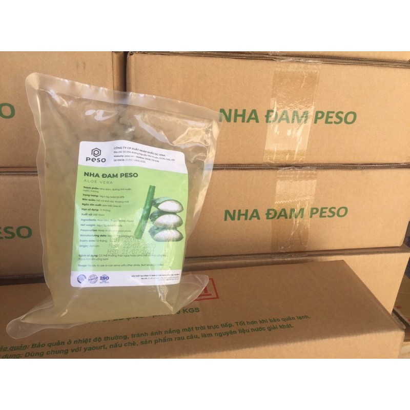 Thạch nha đam Peso túi 1kg dùng cho trà sữa, trà chanh, chè, trà hoa quả | BigBuy360 - bigbuy360.vn