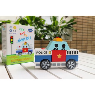 Lắp ráp xe cảnh sát Winwintoys 60292