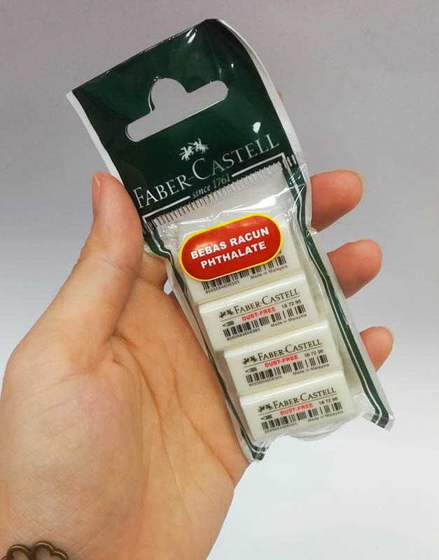 Bộ 4 Gôm Faber-Castell Dust Free 708640G 187296