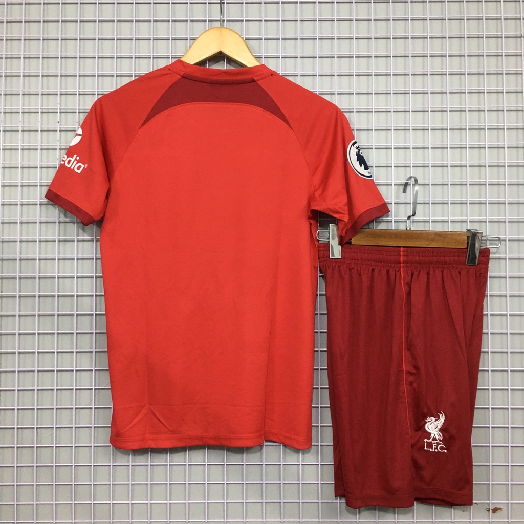 Bộ quần áo đá banh Liverpool đỏ sân nhà 2023 HP