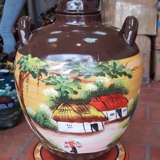 Bình ngâm rượu sứ Bát Tràng