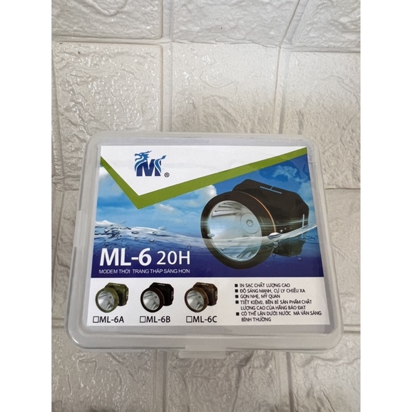Đèn đội đầu chống nước siêu sáng ML6