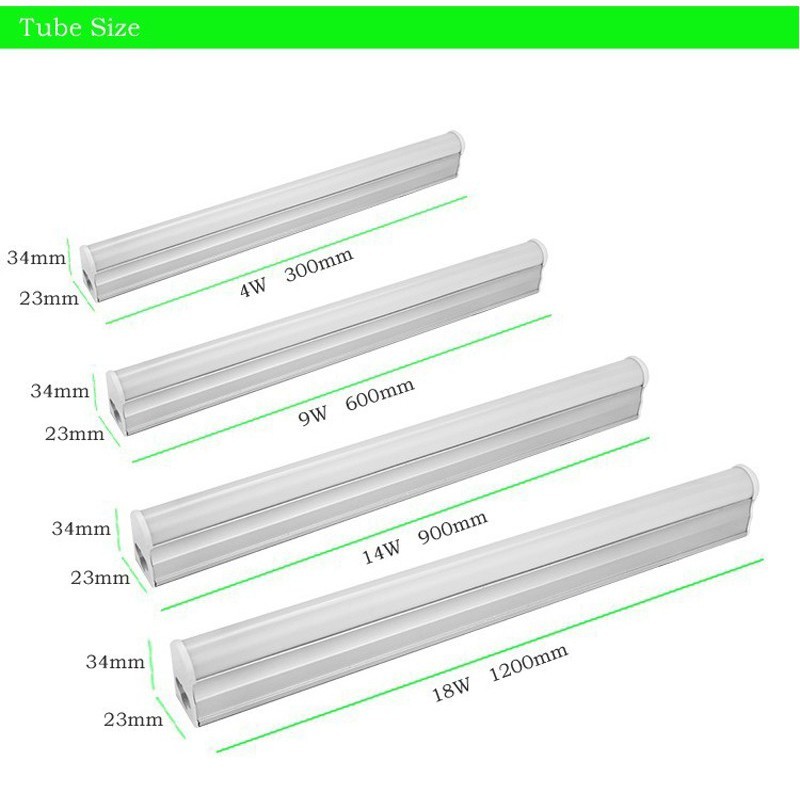 Đèn LED neon Tuýp quay tiktok LED thanh nhiều màu T5 Liền Máng Dài 30/60/90/120 cm, Màu Xanh lá, xanh dương, hồng, đỏ