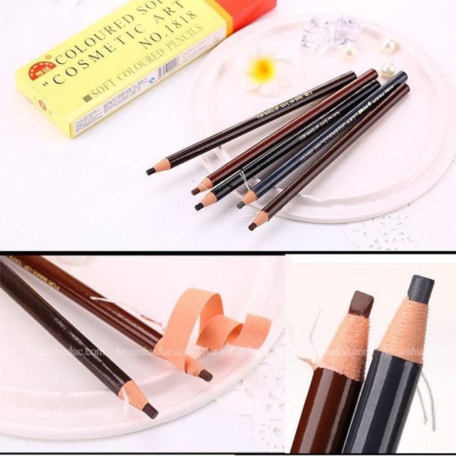 Chì Xé Kẻ Chân Mày Cosmetic Art Eyebrow Pencil Màu Nâu Tự Nhiên ( Brown)